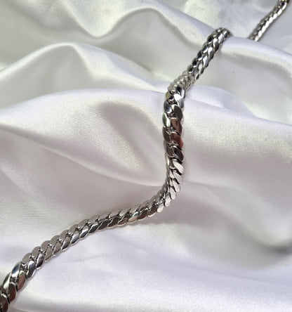 TEXTURED CHAIN - SILVER