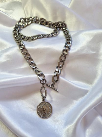 COIN NECKLACE - SILVER